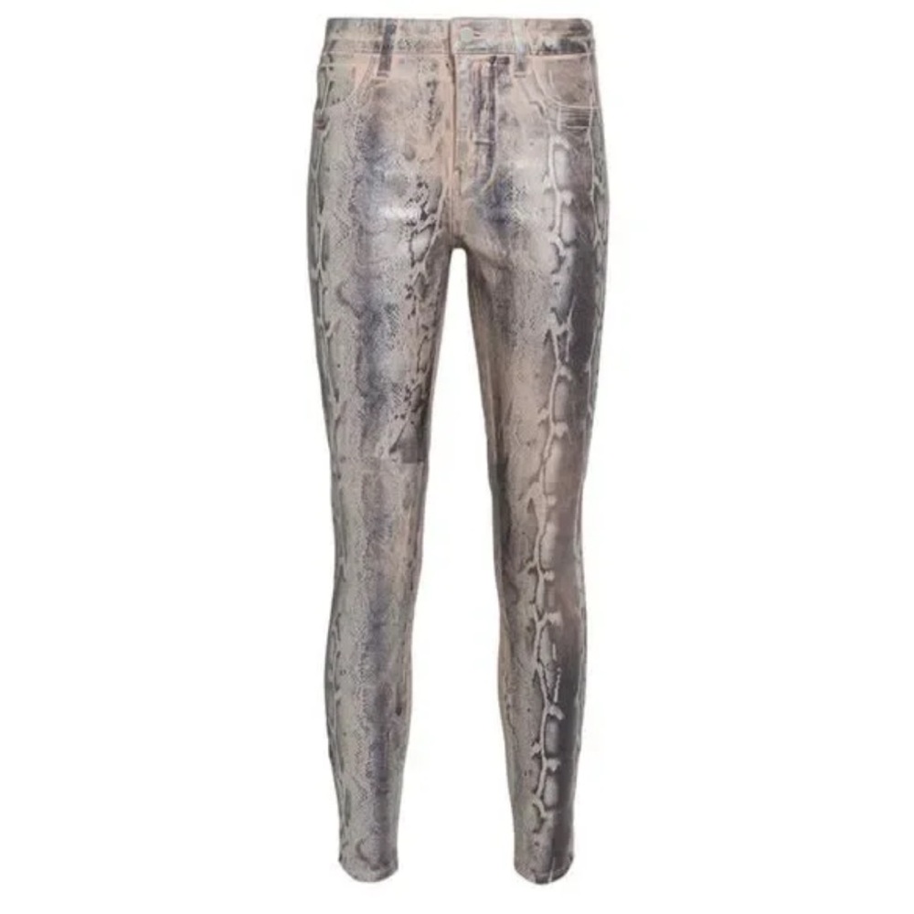 L’agence Margot High Rise Skinny Snake Skin Pants - Picture 4 of 12